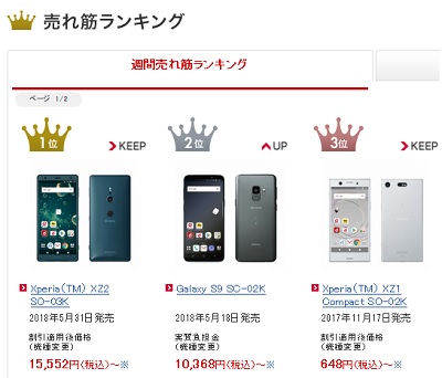 19年4月に安く端末購入サポートで機種変更出来るxperia Xz2 So 03k Xz3 Xperia 1と比較 モバイルびより