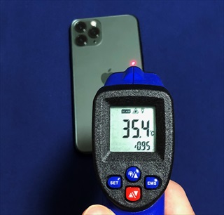 温度測定してみたiphone11 Proの発熱 10分程度の利用でも40度も