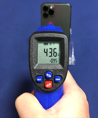 温度測定してみたiphone11 Proの発熱 10分程度の利用でも40度も