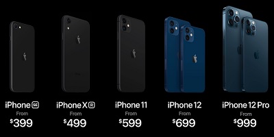 [2020年10月14日]Apple iPhone12の価格発表, iPhone 11とiPhone XRを値下げ-新旧モデル価格比較