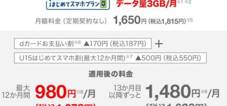[ドコモ学生向けiPhone12がお得]新規契約で2万円相当還元+U15専用プランで月額1078円～を実現可能