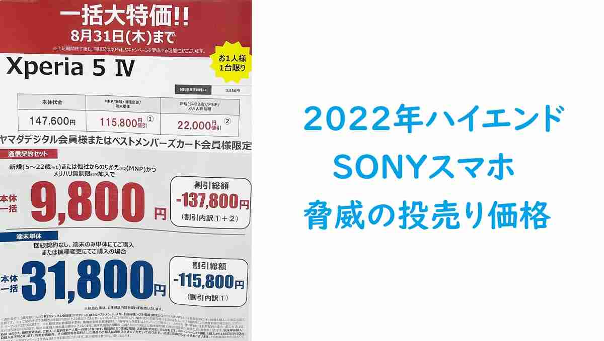 一括購入 Xperia 5 IV 128GB-