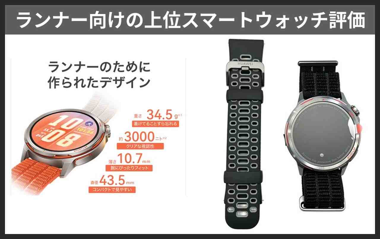 4年ぶり新型]Huawei Watch GT Runner2実機レビュー-ランナー向け軽量+